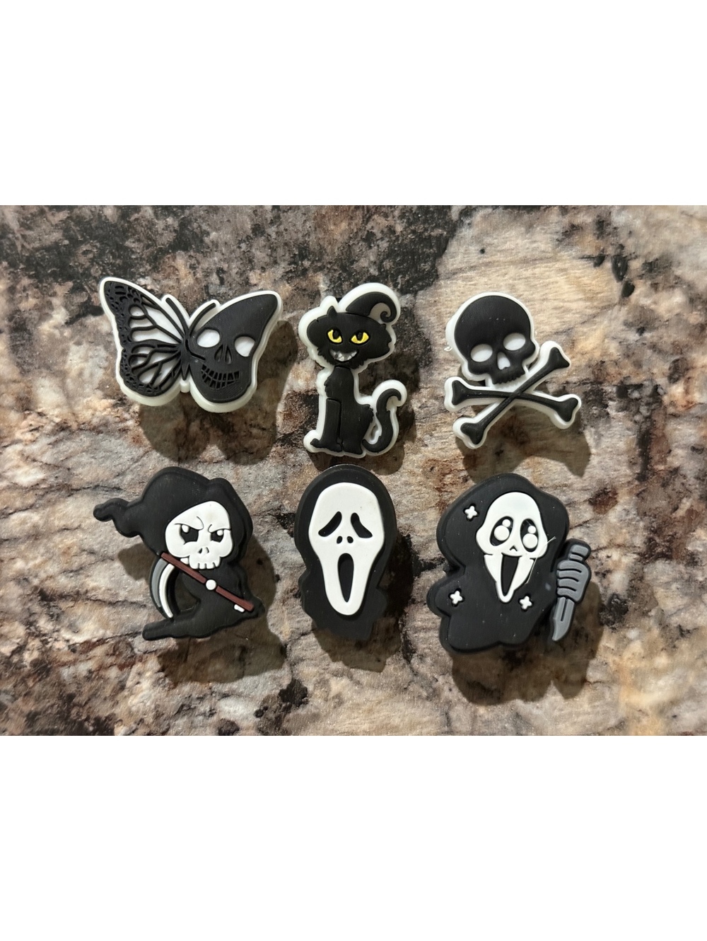 Spooky Shoe Charms for Crocs - 6 Pcs